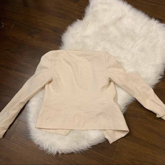 🌸 MAJE Tweed Blazer Jacket Cream - Picture 12 of 13